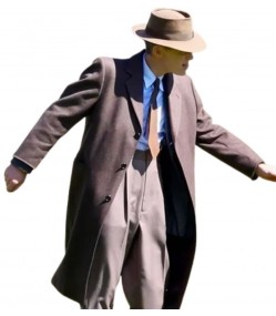 Oppenheimer Cillian Murphy (J. Robert Oppenheimer) brown wool Coat